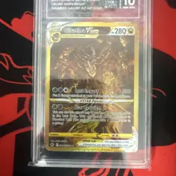 TAG 10 Giratina VSTAR GG69/GG70 GOLD Pokemon Crown Zenith Galarian Gallery - Image 4