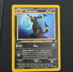 Pokemon Umbreon 13/75 Neo Discovery 1st Edition Holo Rare Stage 1 80HP 2001 - Image 1