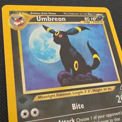 Pokemon Umbreon 13/75 Neo Discovery 1st Edition Holo Rare Stage 1 80HP 2001 - Image 3