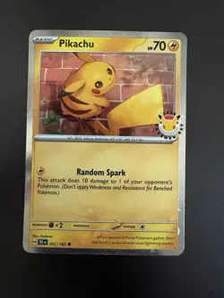 Pikachu 051/162 Pokemon Day 2026 Stamped Promo Holo - Image 1