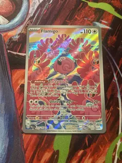 Pokemon Flamigo 227/193 Illustration Rare Scarlet & Violet Paldea Evolved - Image 1