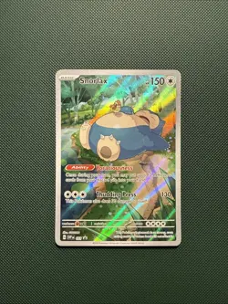 Pokemon TCG Scarlet & Violet Snorlax 051 Promo Card Full Art Holo NM - Image 1