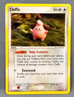 NM Cleffa 21/115 Rare Unseen Forces Pokemon Yuka Morii - Image 1