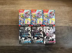 Pokemon Journey Together Black Bolt White Flare Box Lot 6ct Factory Sealed New - Image 2
