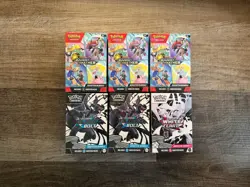 Pokemon Journey Together Black Bolt White Flare Box Lot 6ct Factory Sealed New - Image 3