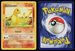 CHARMANDER 46/102 COMMON BASE SET UNLIMITED POKEMON HP - Image 3