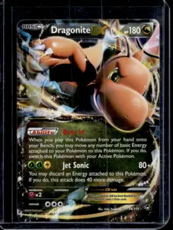 2014 Pokemon XY Furious Fists Dragonite #74 - Image 1