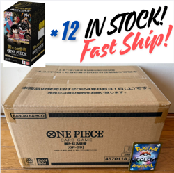One Piece Card Game OP-09 The New Emperor Booster 12 Box Case Japan Sealed NEW - Image 1