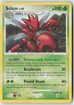 Scizor 25/100 Rare Stormfront Pokemon Heavily Played - Image 1