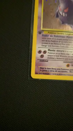 Gengar 5/62 - 1st Edition - Pokemon TCG Fossil Rare - HOLO Foil - SPANISH NM-LP - Image 2