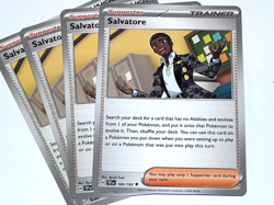 4x Salvatore - 160/162 - SV05: Temporal Forces (TEF) Pokemon Playset x4 - Image 1