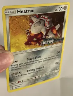 Heatran 88/156 Holo Stamped Prerelease Pokemon Ultra Prism Promo ENG LP - Image 2