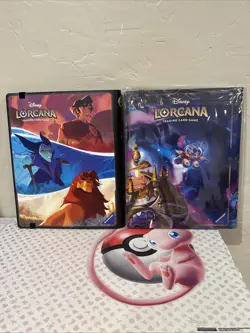 Disney Lorcana First Chapter & Stitch Themed Portfolio Binder Lot of 2- READ - Image 2