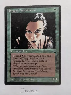 Elves of Deep Shadow - The Dark - MtG - Image 1