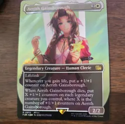 Magic The Gathering Aerith Gainsborough (Borderless) Final Fantasy Foil - Image 3