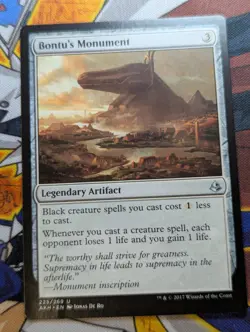 Bontu's Monument - MTG - AKH - Amonkhet - 225/269 - LP/MP - Image 1