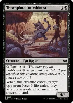 Thornplate Intimidator 117 -Foil- MTG NM Bloomburrow - Image 1