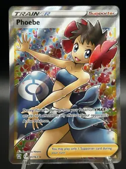 Pokemon TCG Phoebe Sword & Shield Battle Styles 161/163 Holo Full Art - Image 2