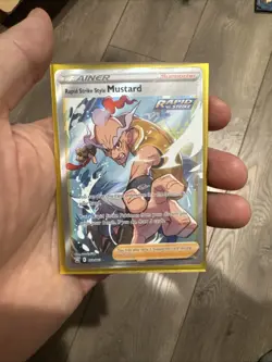 Pokemon Rapid Strike Style Mustard Full Art 162/163 BST Battle Styles NM - Image 1