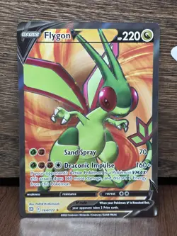 Pokemon TCG Flygon V Sword & Shield: Brilliant Stars 164/172 Holo Ultra Rare NM - Image 1