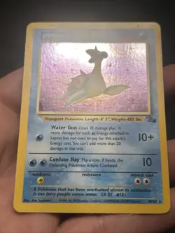 Pokemon TCG Lapras Fossil 1999 Unlimited Holo 10/62- NM - Image 3