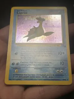 Pokemon TCG Lapras Fossil 1999 Unlimited Holo 10/62- NM - Image 4