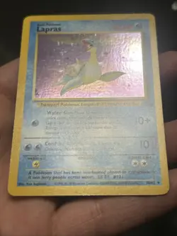 Pokemon TCG Lapras Fossil 1999 Unlimited Holo 10/62- NM - Image 5