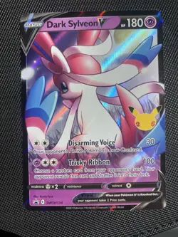 Dark Sylveon V SWSH134 Black Star Promo Full Art Rare Holo Pokemon TCG NM - Image 1