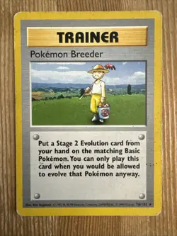 Pokemon Breeder - 76/102 - Pokemon Base Set Shadowless - Rare - HP - Image 1