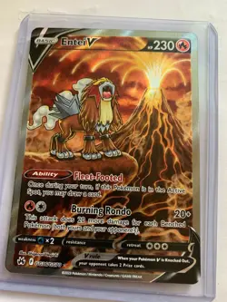 Entei v Crown Zenith Galarian Gallery Holo Ultra Rare Pokemon TCG GG36/GG70 NICE - Image 1