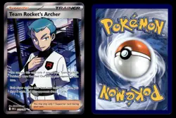 Team Rocket's Archer 223/182 Ultra Rare Destined Rivals Pokemon Card - Image 1