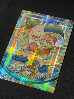 Pokemon Topps Tekno Chrome #122 Mr. Mime 2000 Card LP-NM Low Population Rare TCG - Image 2