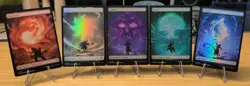Set of 5x MTG Secrets of Strixhaven Foil Basic Land Set 5 Cards - Image 1