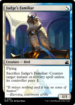 X 1 Judge's Familiar NM-M Ravnica Remastered 192 MTG Magic The Gathering - Image 1