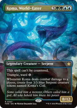 MTG Foundations - Koma, World-Eater (Borderless) - Image 1