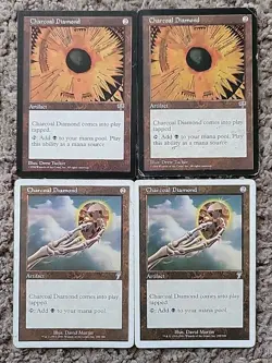 MTG Magic the Gathering 1x LP-MP-HP Charcoal Diamond - Mirage 7th x4 4x Playset - Image 1