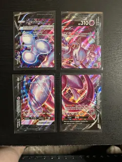 Mewtwo V-Union Full Set Sword & Shield Promo Holofoil Near Mint - Image 1