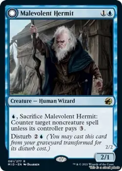 Malevolent Hermit [MID - 61] Innistrad: Midnight Hunt - Image 1