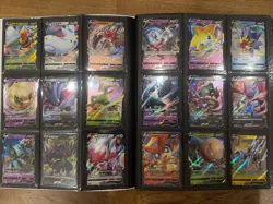 Pokemon 201 Card Binder Collection Lot NM V Ex Vmax VStar Amazing Huge Nice Gift - Image 1