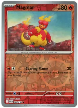 Magmar - Reverse Holo - 020/159 - Journey Together - English - NM/M - Pokemon - Image 1