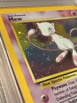 2000 POKEMON PROMO BLACK STAR POKEMON LEAGUE #9 MEW-HOLO PSA 9 W FACE SWIRL - Image 5
