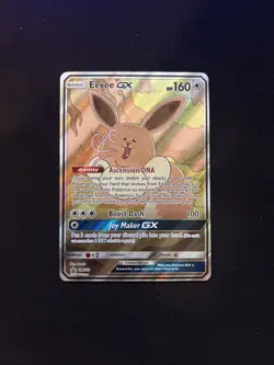 Pokemon TCG Eevee GX SM233 Full Art Promo Black Star Ultra Rare Holo - Image 1