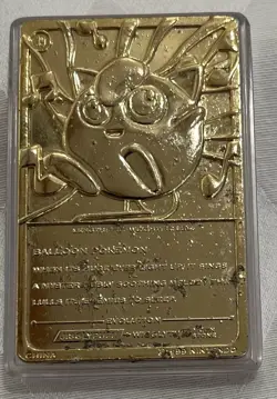 Jigglypuff 1999 Burger King Nintendo Pokemon 23K Gold Plated Trading Card - Image 5