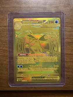 Pokemon TCG Mega Greninja Ex 122/086 Mega Hyper Rare Fresh RIP NM - Image 1