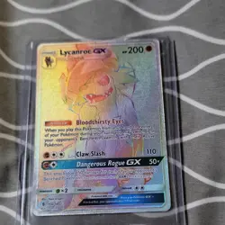 Lycanroc GX 156/145 SM Guardians Rising Secret Rare Full Art Holo - Image 1