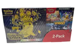 Pokemon Surging Sparks ETB & Booster Bundle 2-pack. Factory Sealed - Image 1