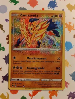 Pokemon TCG Zamazenta 102/185 Amazing Rare Vivid Voltage Holo English 2020 - Image 1