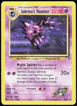 Gym Heroes Sabrina's Haunter 58/132 Uncommon Pokemon Unlimited DMG - Image 1