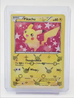 PIKACHU 2013 LEGENDARY TREASURES RADIANT COLLECTION RC7/RC25 DAMAGE Q1300 - Image 1