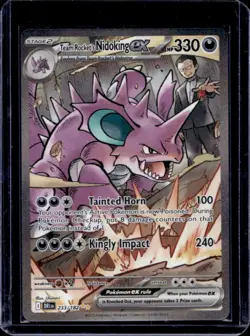 2025 Pokemon Destined Rivals Team Rocket's Nidoking ex #233/182 - Image 1